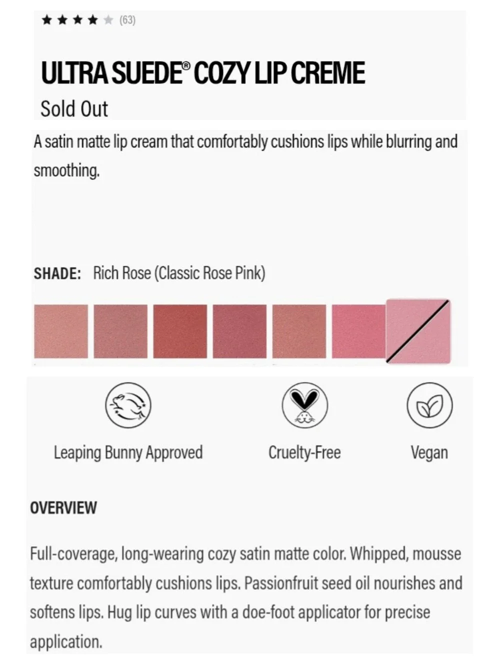 🎉2•$20/3•$28🎉 MAKEUP BY MARIO Ultra Suede Cozy Lip Creme In Rich Rose